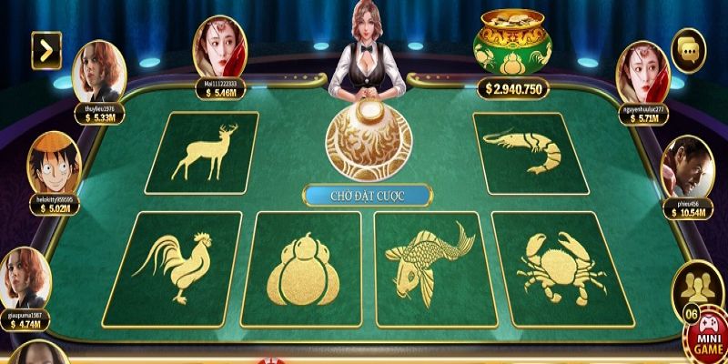 Luật chơi game bầu cua online ở n88