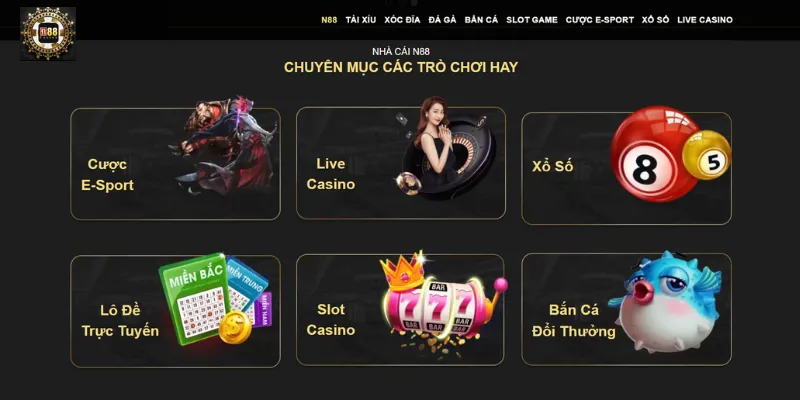 N88 là nền tảng cá cược uy tín cho mọi người chơi